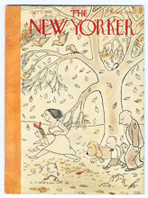 Load image into Gallery viewer, New Yorker magazine October 3 1942 James Thurber autumn leaves William Morwood