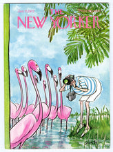 Load image into Gallery viewer, New Yorker magazine January 15 1972 pink flamingo Julie Hayden Day Old Baby Rats 1st printing