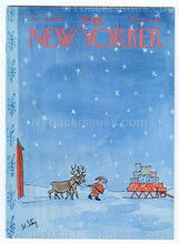 Load image into Gallery viewer, New Yorker magazine December 24 1966 Roger Angell Frank Sullivan Christmas FINE