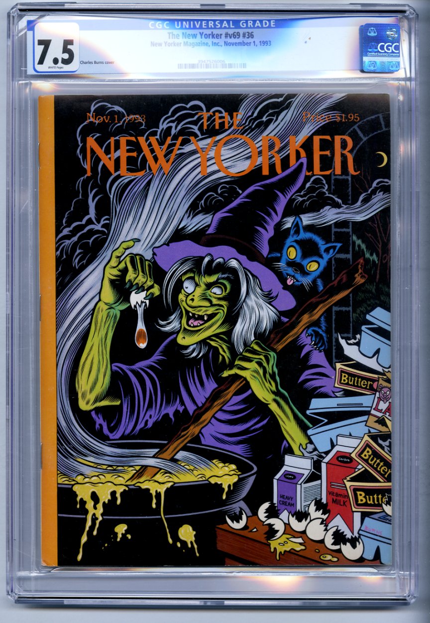 NEW YORKER 2023AW 未使用 2WAY ライナー付 ステンカラー New Yorker magazine November 1 1993 Charles Burns Halloween witch