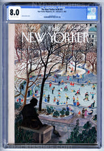 Load image into Gallery viewer, New Yorker magazine February 4 1961 Central Park ice skating CGC 8.0 VF