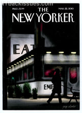 Load image into Gallery viewer, New Yorker magazine March 22 2010 New York CIty Empire Diner VF NO LABEL