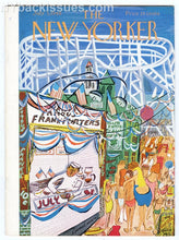 Load image into Gallery viewer, New Yorker magazine July 3 1948 Ludwig Bemelmans amusement park coaster