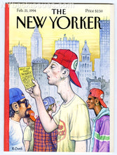 Load image into Gallery viewer, New Yorker magazine February 21 1994 Robert Crumb parody of Eustace Tilley MINT NO LABEL NO UPC