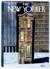 Load image into Gallery viewer, New Yorker magazine December 19 1977 Charles Addams Christmas brownstone John Rolfe Gardiner
