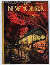Load image into Gallery viewer, New Yorker magazine October 18 1958 fall autumn leaves cider stand pumpkin William Maxwell Robert Graves VFNM