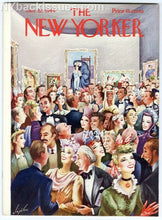 Load image into Gallery viewer, New Yorker magazine January 22 1944 art gallery party NEAR MINT