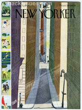 Load image into Gallery viewer, New Yorker magazine July 5 1947 Wall Street NYC canyon deserted golf tennis FINE