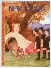Load image into Gallery viewer, New Yorker magazine October 9 1943 Boy Scouts cornucopia nude woman autumn cov