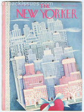 Load image into Gallery viewer, New Yorker magazine February 15 1947 NYC Valentine's Day card buildings VF