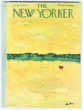 Load image into Gallery viewer, New Yorker magazine August 17 1963 red boat on lake W.H. Auden NEAR MINT
