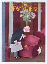 Load image into Gallery viewer, New Yorker magazine March 23 1940 Easter bunny eggs rich man's chair FINE/NM