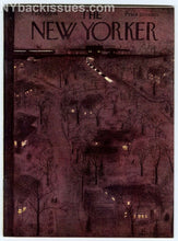 Load image into Gallery viewer, New Yorker magazine February 6 1954 winter night train station homes NEAR MINT
