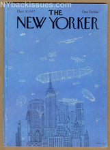 Load image into Gallery viewer, New Yorker magazine October 31 1977 Halloween ghost plane blimp NYC skyline VF