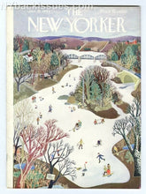 Load image into Gallery viewer, New Yorker magazine January 16 1943 ice fishing country pond H.L. Mencken