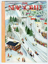Load image into Gallery viewer, New Yorker magazine February 28 1953 skiing toboggan run winter ski area NM