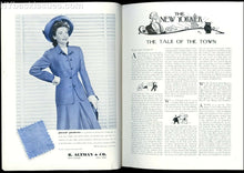 Load image into Gallery viewer, New Yorker magazine April 18 1942 rich man getting army uniform fitted FINE