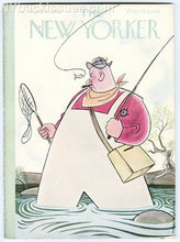 Load image into Gallery viewer, New Yorker magazine April 6 1940 Charles Addams Morticia cartoon E.B. White