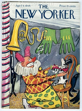 Load image into Gallery viewer, New Yorker magazine April 8 1944 Ludwig Bemelmans circus clown dog