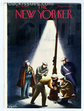 Load image into Gallery viewer, New Yorker magazine January 30 1943 civil defense workers streetlight FINE