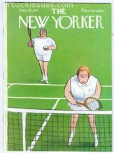 Load image into Gallery viewer, New Yorker magazine June 19 1971 mixed doubles tennis VERY FINE