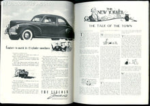 Load image into Gallery viewer, New Yorker magazine May 11 1940 New York World's Fair flags hot dog stand