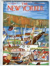 Load image into Gallery viewer, New Yorker magazine May 28 1949 Ludwig Bemelmans sailboat boat marina VERY FINE