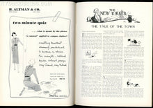 Load image into Gallery viewer, New Yorker magazine September 12 1936 Morley Callaghan Alexander Laing FINE