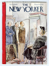 Load image into Gallery viewer, New Yorker magazine April 18 1942 rich man getting army uniform fitted FINE