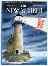 Load image into Gallery viewer, New Yorker magazine June 23 1973 Charles Addams lighthouse moth NEAR MINT