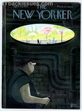 Load image into Gallery viewer, New Yorker magazine April 28 1956 Charles Addams NYC manhole worker NEAR MINT