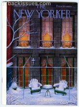 Load image into Gallery viewer, New Yorker magazine January 21 1956 brownstone in snow MINT