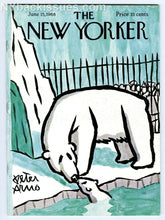 Load image into Gallery viewer, New Yorker magazine June 15 1968 zoo polar bear & cub Peter Arno VERY FINE