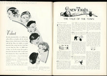 Load image into Gallery viewer, New Yorker magazine September 12 1931 Ellen LcLoughlin Frances Crane VG FINE
