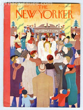 Load image into Gallery viewer, New Yorker magazine December 2 1939 Christmas angel information booth FINE