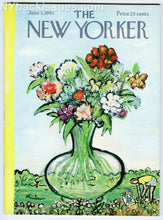 Load image into Gallery viewer, New Yorker magazine June 3 1961 garden flower vase Abe Birnbaum VERY FINE