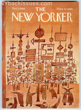 Load image into Gallery viewer, New Yorker magazine December 3 1966 Jean Michel Folon VERY FINE