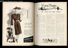 Load image into Gallery viewer, New Yorker magazine July 21 1945 Charles Addams Family Wednesday Addams Gomez Morticia Christine Weston William May VERY FINE