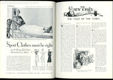 Load image into Gallery viewer, New Yorker magazine June 18 1932 Frank Sullivan Donald Moffat VERY FINE