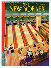 Load image into Gallery viewer, New Yorker magazine March 29 1941 bowling alley women team VF/NEAR MINT