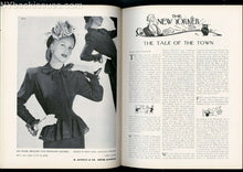 Load image into Gallery viewer, New Yorker magazine January 18 1947 Adolph K Kronengold NYC night VG