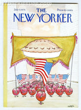 Load image into Gallery viewer, New Yorker magazine July 7 1975 apple pie apples American flag parade