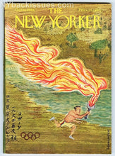Load image into Gallery viewer, New Yorker magazine October 10 1964 Tokyo Olympics Japanese Olympic torch FINE