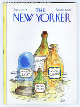 Load image into Gallery viewer, New Yorker magazine September 23 1974 Dean Vietor Hildegarde Flanner NEAR MINT