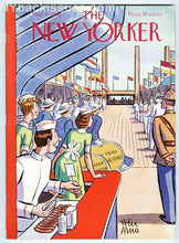 Load image into Gallery viewer, New Yorker magazine May 11 1940 New York World's Fair flags hot dog stand