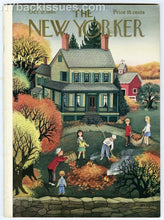 Load image into Gallery viewer, New Yorker magazine October 12 1946 fall autumn leaves burning W.H. Auden VF