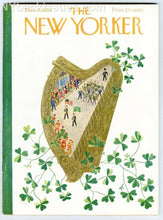 Load image into Gallery viewer, New Yorker magazine March 17 1956 Irish harp St Patrick's Day parade NEAR MINT