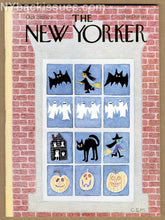 Load image into Gallery viewer, New Yorker magazine October 29 1979 Halloween witch black cat bat ghost NM