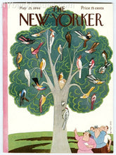 Load image into Gallery viewer, New Yorker magazine May 25 1946 tree full of different birds NEAR MINT