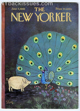 Load image into Gallery viewer, New Yorker magazine June 4 1966 William Steig peacock Rhys Davis VERY FINE